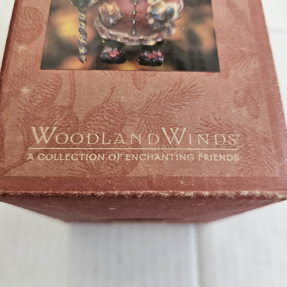 Christopher Radko Woodland Winds Frosty Leaf Santa Ornament 1998 Vintage - Picture 13 of 14
